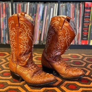 Alligator Skin Cowboy Boots by Jar Boots